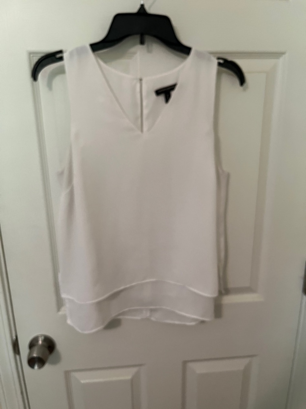 Banana Republic White Layered V-Neck Camisole